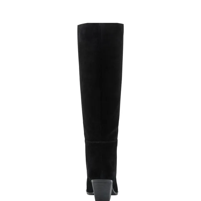 Marc Fisher Boots Women Challi Pointy Toe Boot Black Suede