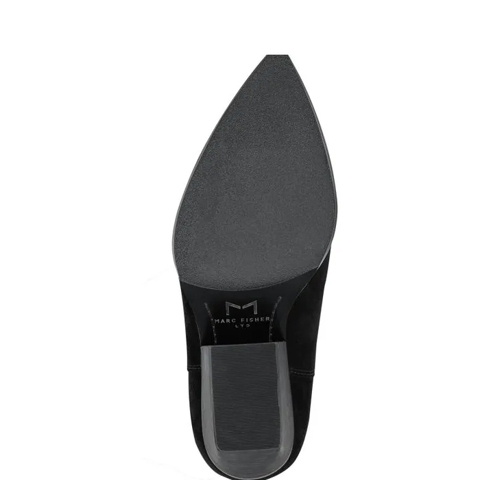 Marc Fisher Boots Women Challi Pointy Toe Boot Black Suede