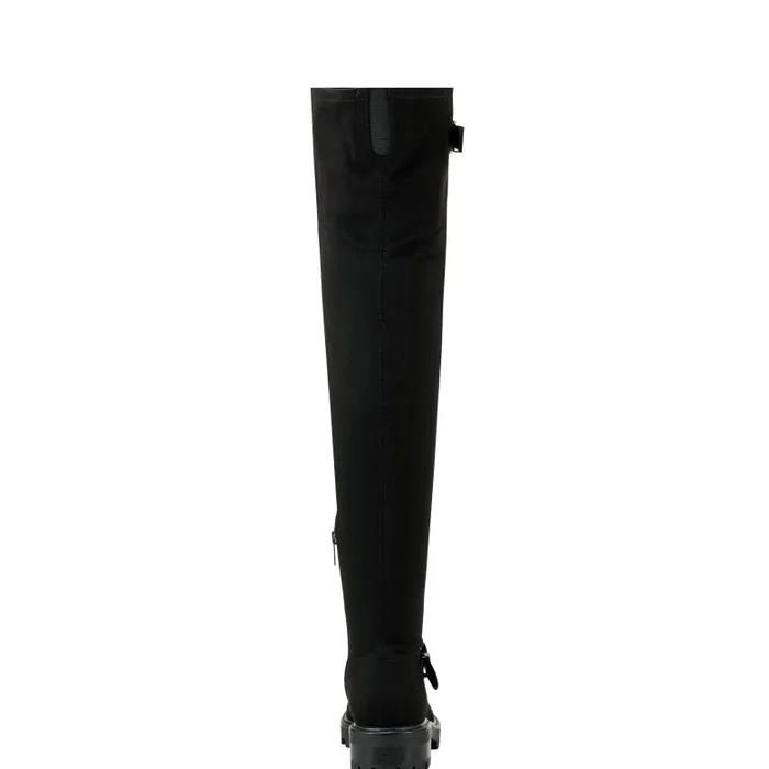 Marc Fisher Boots Women Ganven Lug Sole Over The Knee Boot Black