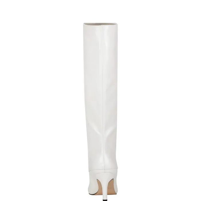 Marc Fisher Boots Women Gentle Dress Boot Ivory Leather