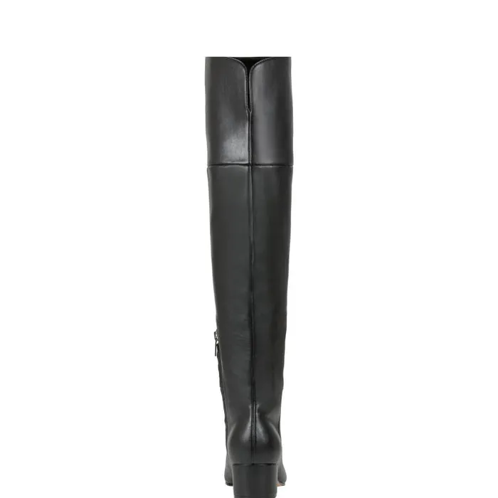 Marc Fisher Boots Women Lottie Over The Knee Boot Smooth Black