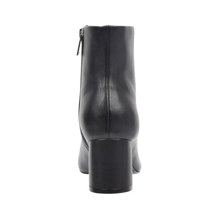 Marc Fisher Casual Boots Women Jarli Pointy Ankle Bootie Black Leather