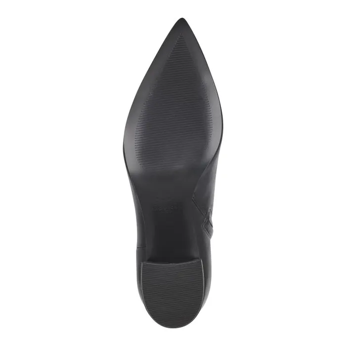 Marc Fisher Casual Boots Women Jarli Pointy Ankle Bootie Black Leather