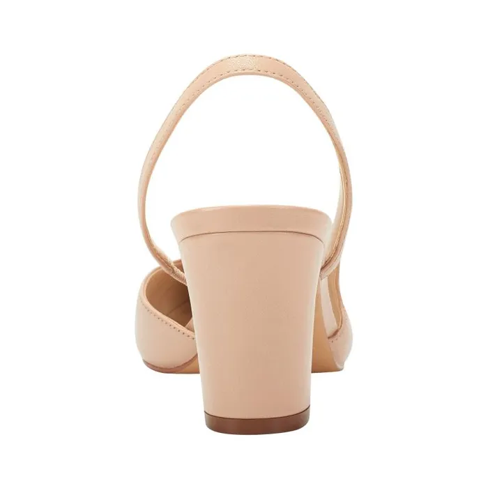 Marc Fisher Heels and Pumps Women Laynie Block Heel Pump Natural