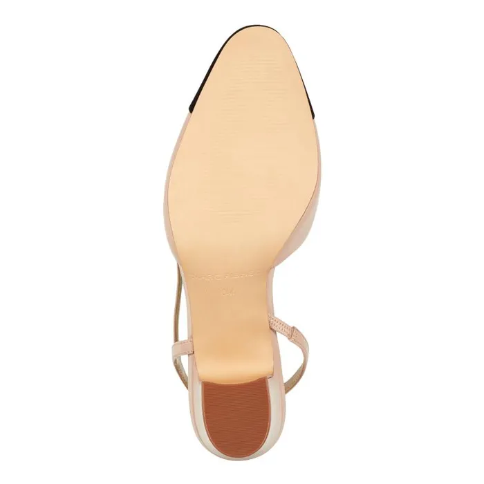 Marc Fisher Heels and Pumps Women Laynie Block Heel Pump Natural
