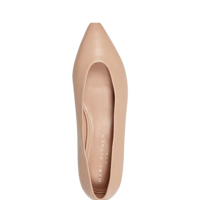 Marc Fisher Loafers and Flats Women Gunner Pointed Toe Flat Natural Leather