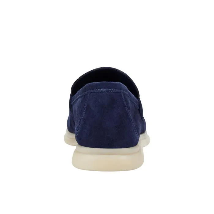 Marc Fisher Loafers and Flats Women Yanelli Casual Loafer Navy Suede