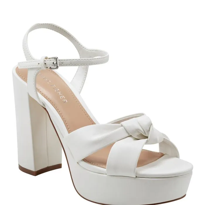 Marc Fisher Sandals Women Deren Platform Sandal White