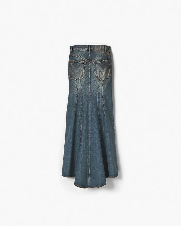 Marc Jacobs Bottoms Long Fluted Skirt Grunge Indigo 8211 Women