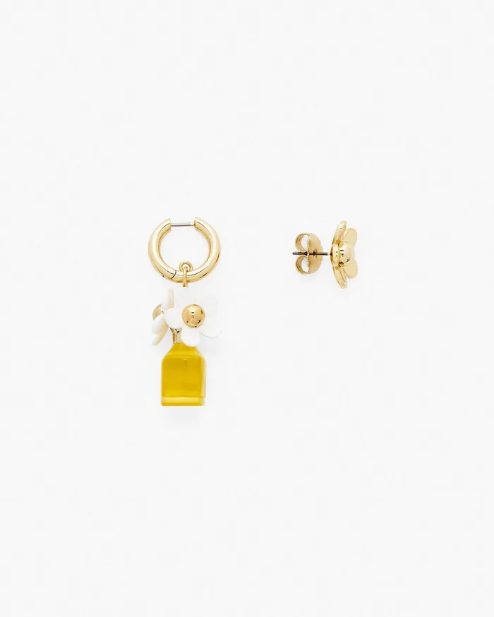 Marc Jacobs Earrings Mini Icon Daisy Earrings Goldyellow Multi 8211 Women