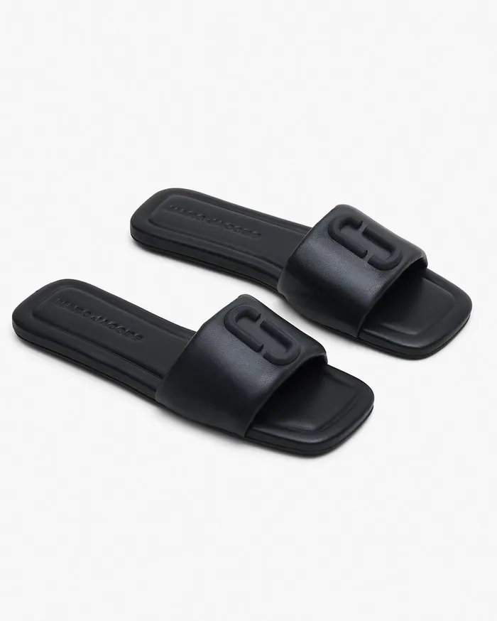 Marc Jacobs Flats The J Marc Leather Sandal Black 8211 Women