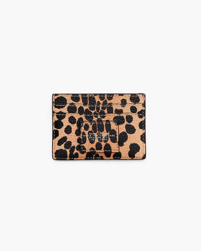 Marc Jacobs Small Wallets The Cheetah Card Case Black Multi 8211 Women