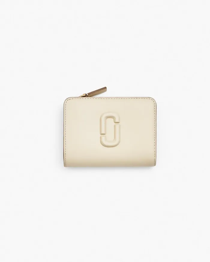 Marc Jacobs Small Wallets The Covered J Marc Mini Compact Wallet Cloud White 8211 Women Marc Jacobs Small Wallets The Covered J Marc Mini Compact Wallet Cloud White 8211 Women