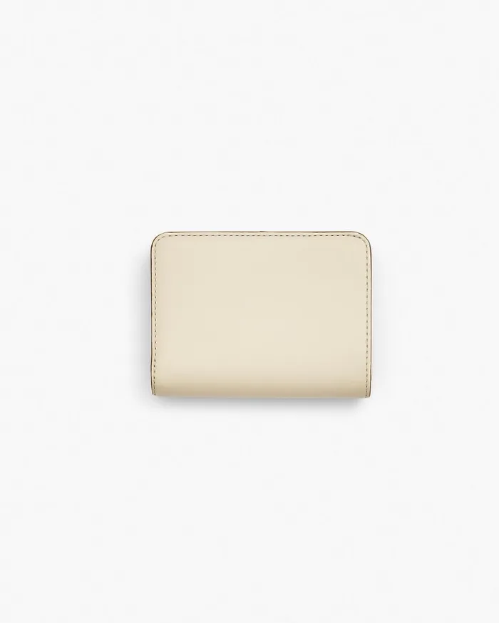 Marc Jacobs Small Wallets The Covered J Marc Mini Compact Wallet Cloud White 8211 Women