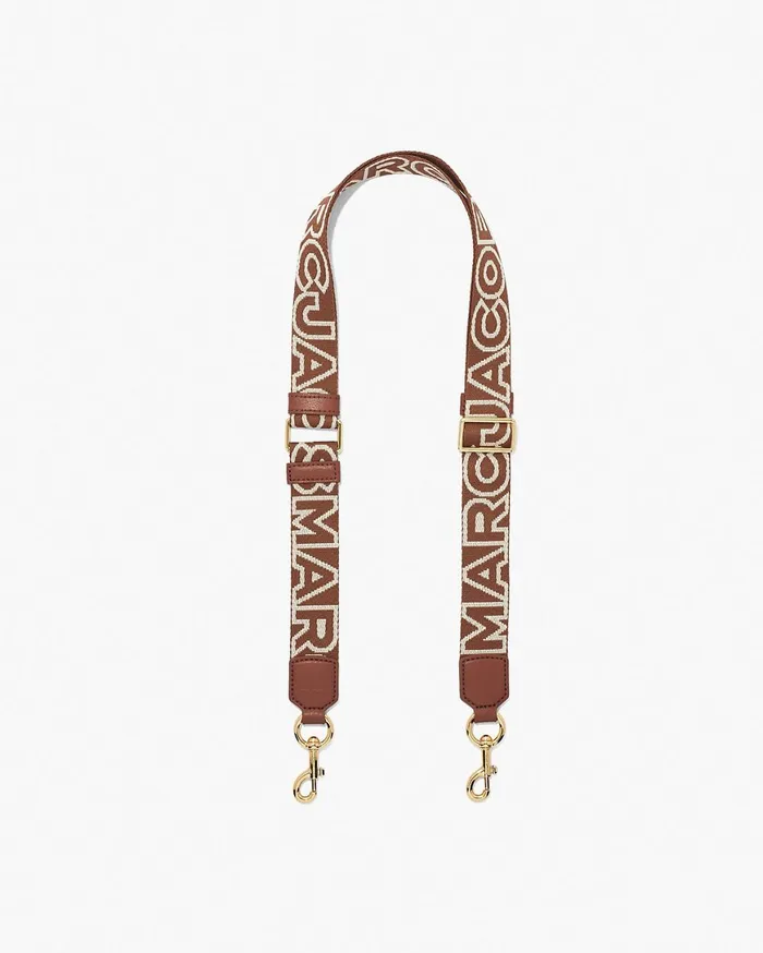 Marc Jacobs Straps The Thin Outline Logo Webbing Strap Argan Oil Multi 8211 Women Marc Jacobs Straps The Thin Outline Logo Webbing Strap Argan Oil Multi 8211 Women