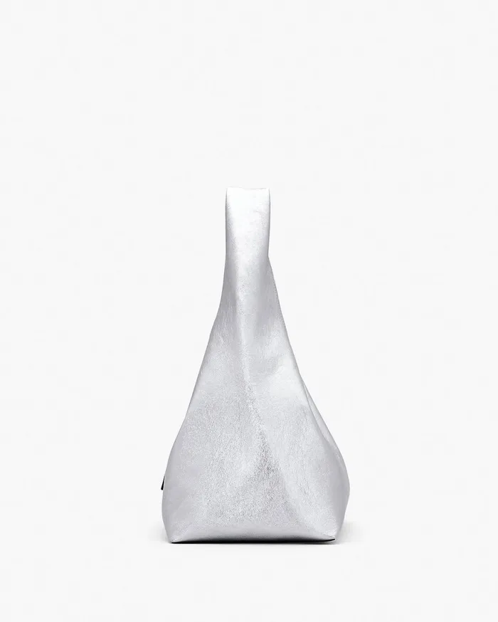 Marc Jacobs The Sack Bag The Metallic Leather Sack Bag Silver 8211 Women