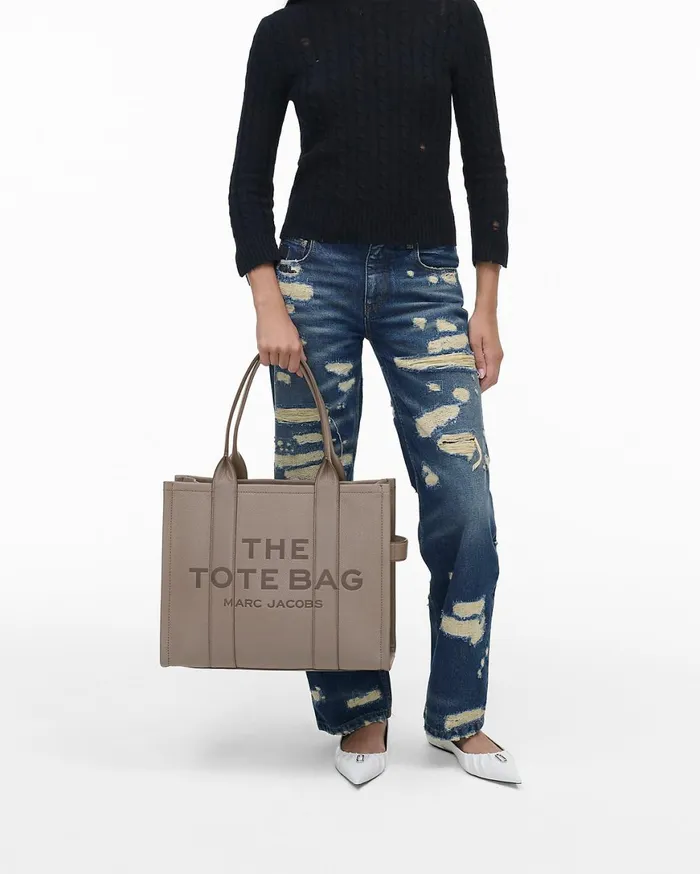 Marc Jacobs The Tote Bag The Leather Large Tote Bag Cement 8211 Women