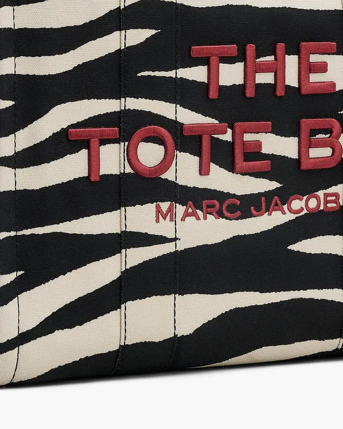 Marc Jacobs The Tote Bag The Zebra Canvas Large Tote Bag Blackwhite 8211 Women