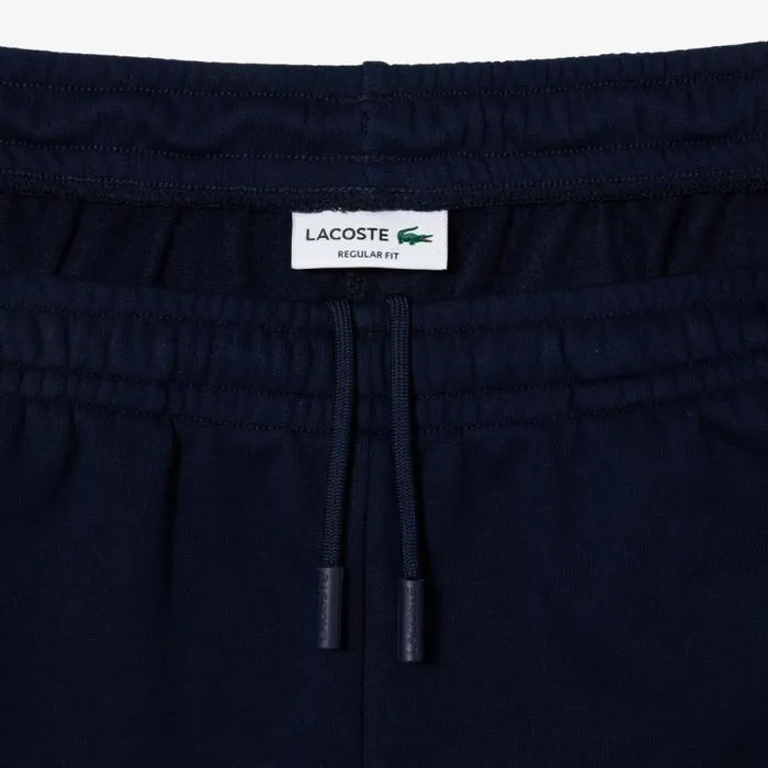 Matching Sets Men Lacoste Men039s Regular Fit Brushed Fleece Colorblock Shorts Navy Blue Bordeaux White Pig