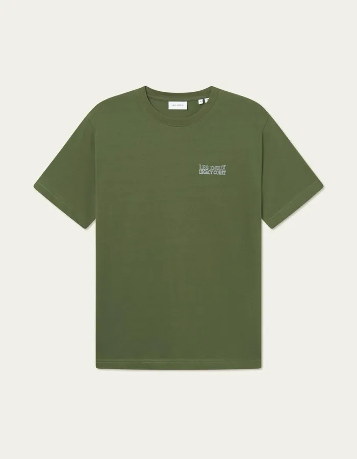 Men Atlas TShirt 8211 Chive Green Les Deux Tshirts