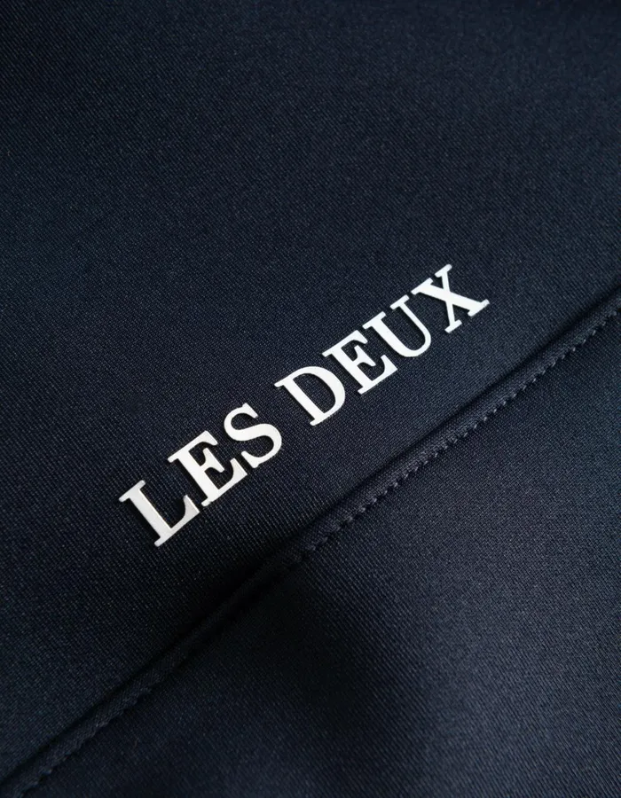 Men Ballier Track HalfZip Sweatshirt 8211 Dark Navy Les Deux HoodiesSweatshirts