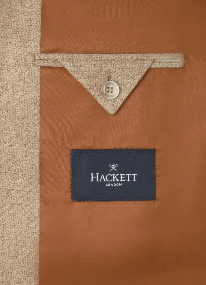 Men Blazers Hackett London Hybrid Blazer Taupe Beige