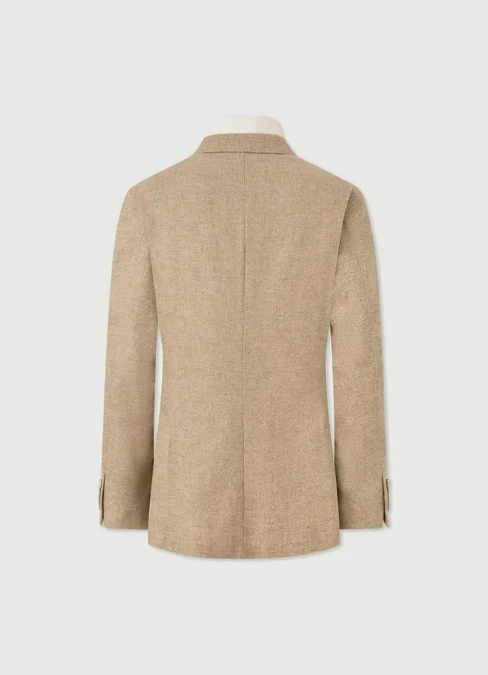 Men Blazers Hackett London Hybrid Blazer Taupe Beige