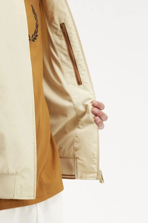 Men Brentham Jacket Oatmeal Fred Perry Coats and Jackets
