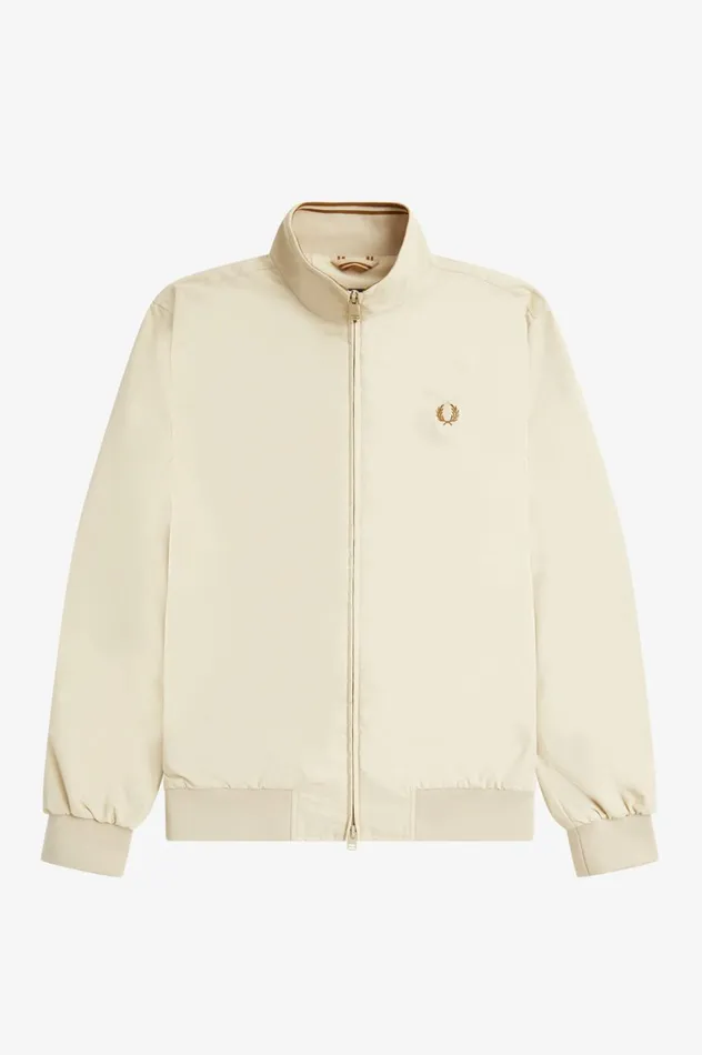 Men Brentham Jacket Oatmeal Fred Perry Coats and Jackets