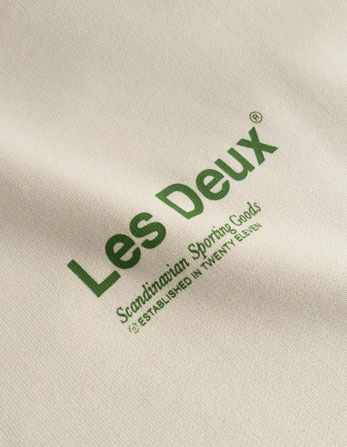 Men Brody Hoodie 20 8211 IvoryVintage Green Les Deux HoodiesSweatshirts