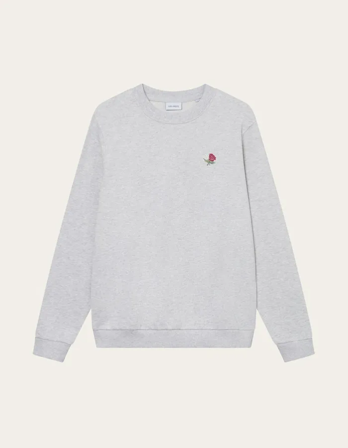 Men Clyde Sweatshirt 8211 Snow Melange Les Deux HoodiesSweatshirts