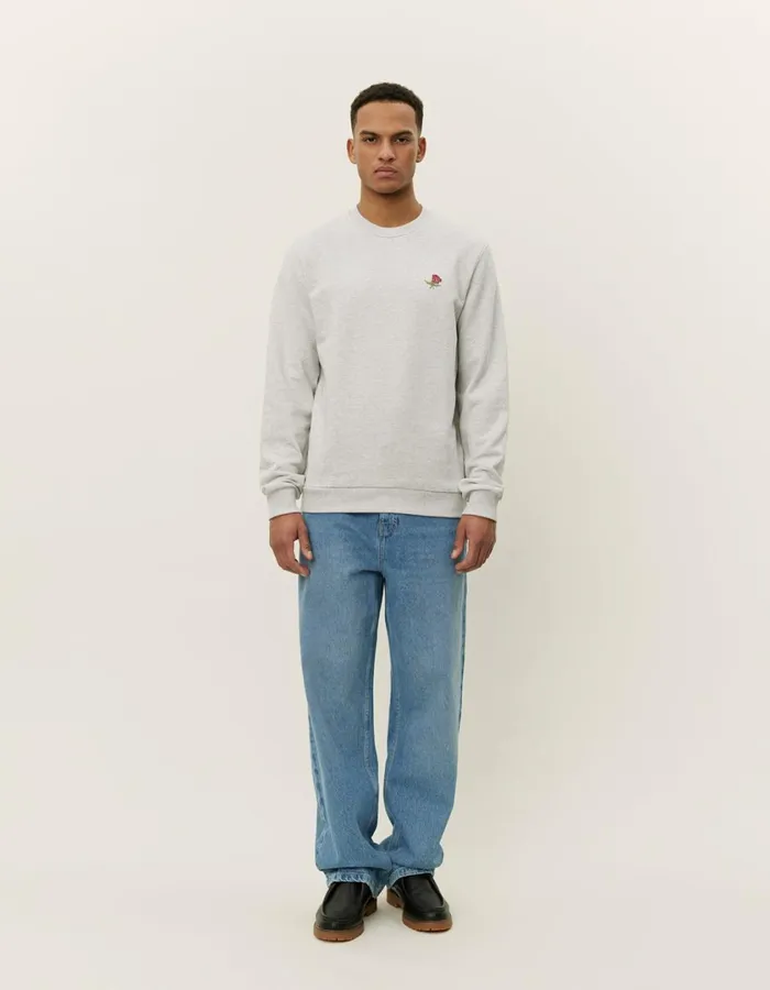 Men Clyde Sweatshirt 8211 Snow Melange Les Deux HoodiesSweatshirts