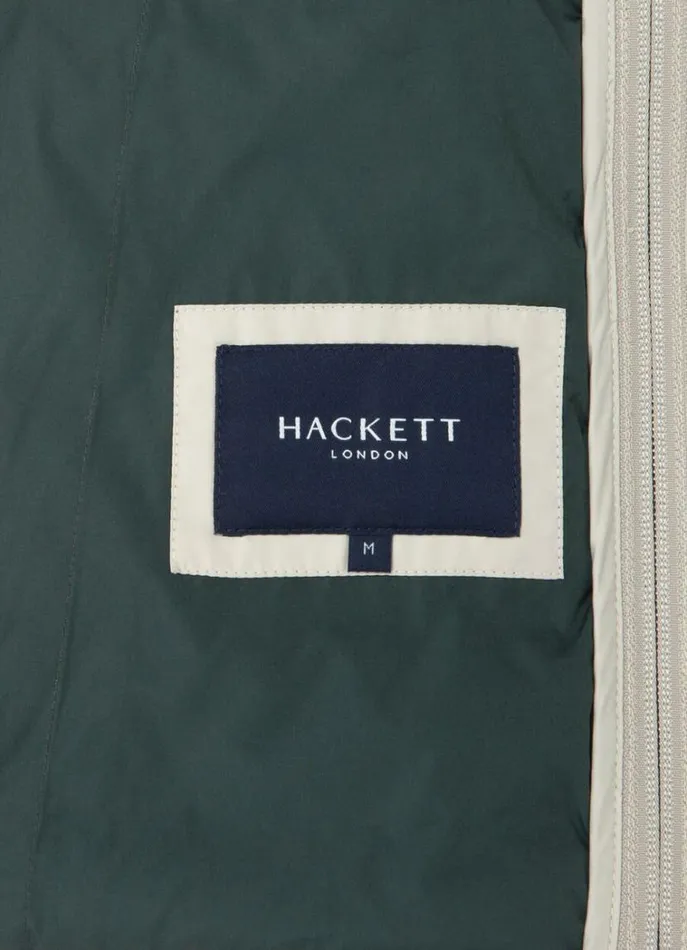 Men Coats and Jackets Hackett London Ultralight Padded Gilet Sand Beige
