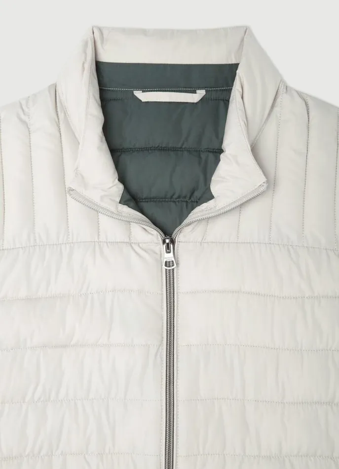 Men Coats and Jackets Hackett London Ultralight Padded Gilet Sand Beige