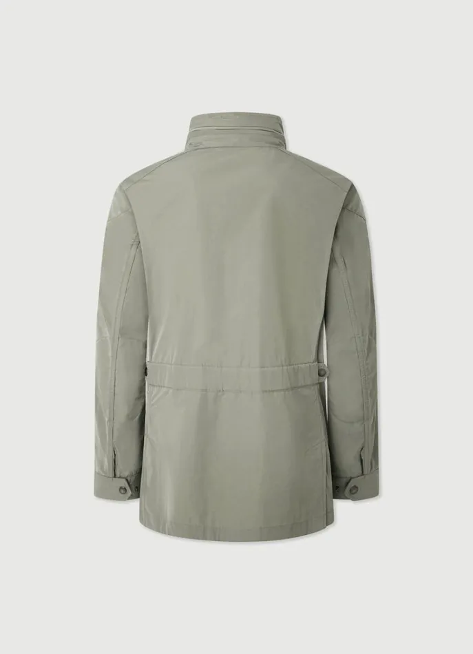 Men Coats and Jackets Hackett London WaterResistant Velospeed Jacket Khaki