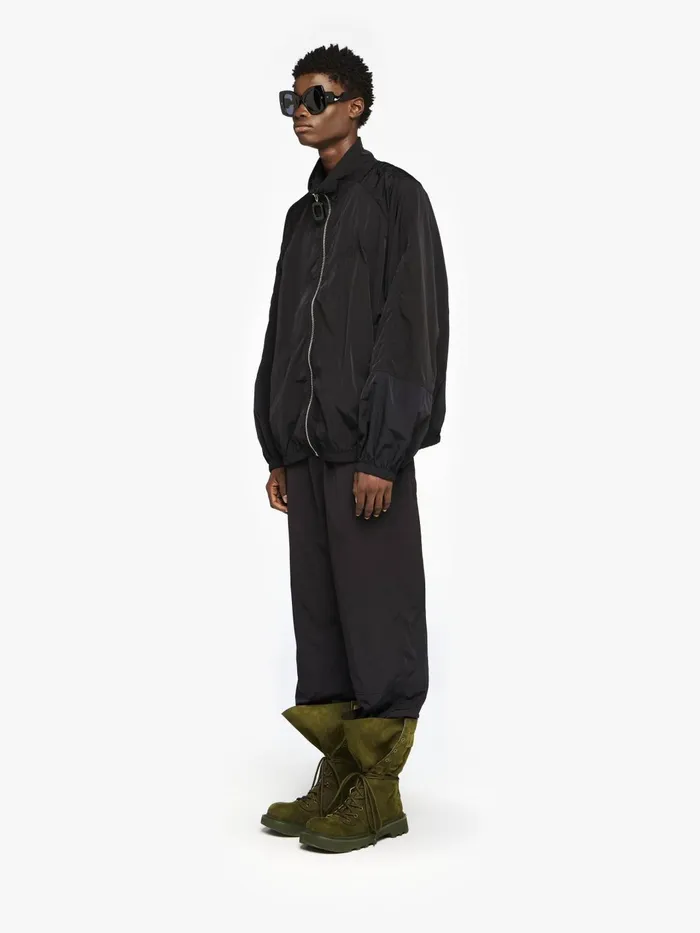 Men Coats and Jackets JW Anderson RAGLAN SLEEVE TRACK JACKET Black Men Coats and Jackets JW Anderson RAGLAN SLEEVE TRACK JACKET Black