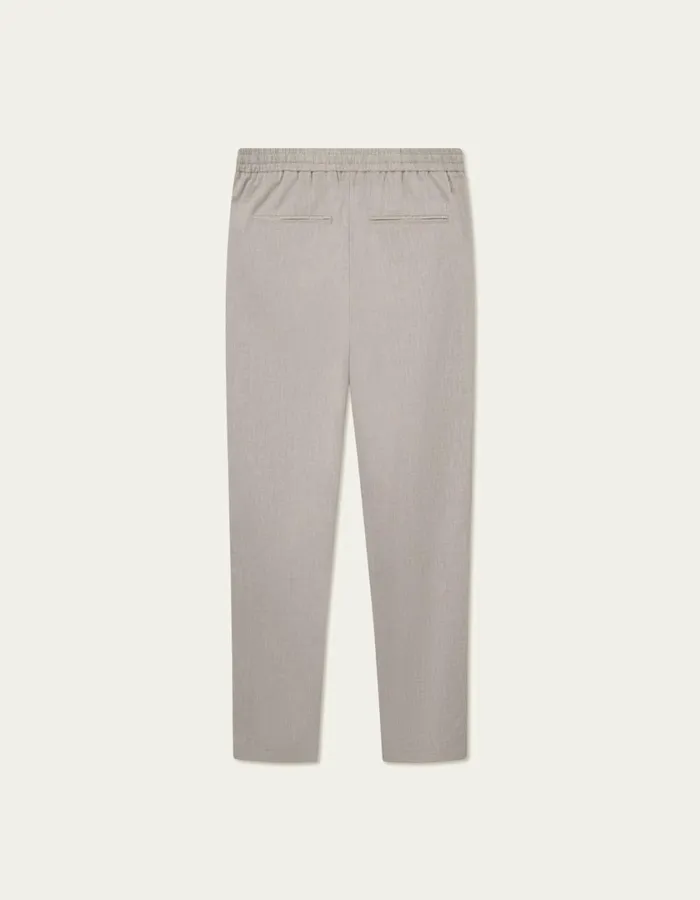 Men Como Tapered Slub Drawstring Pants 8211 Light Sand Les Deux Pants