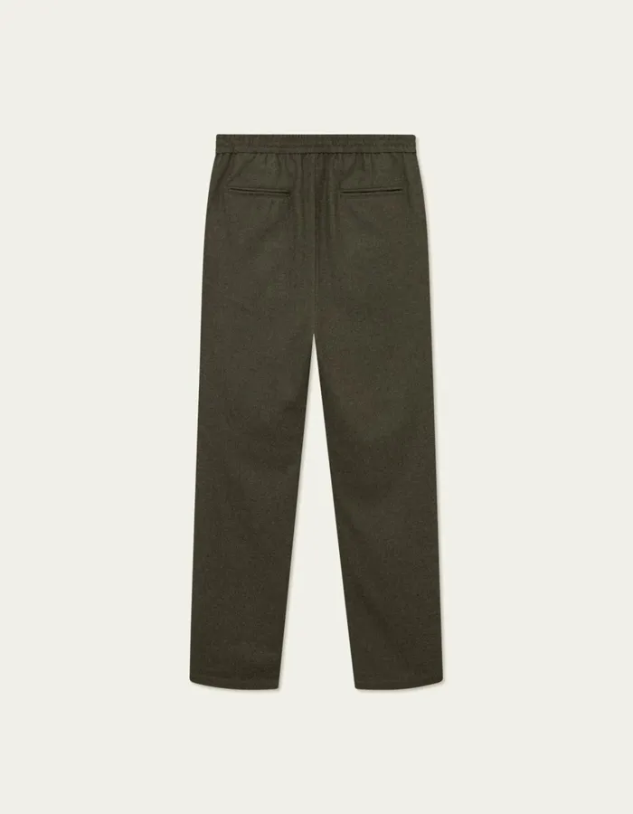 Men Como Tapered Wool Pants 8211 Bungee Cord Melange Les Deux Pants
