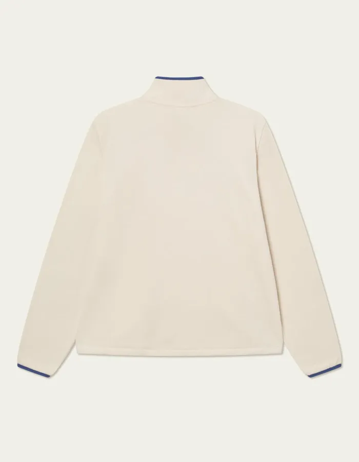 Men Contrast HalfZip Fleece Sweatshirt 8211 Ivory Les Deux HoodiesSweatshirts