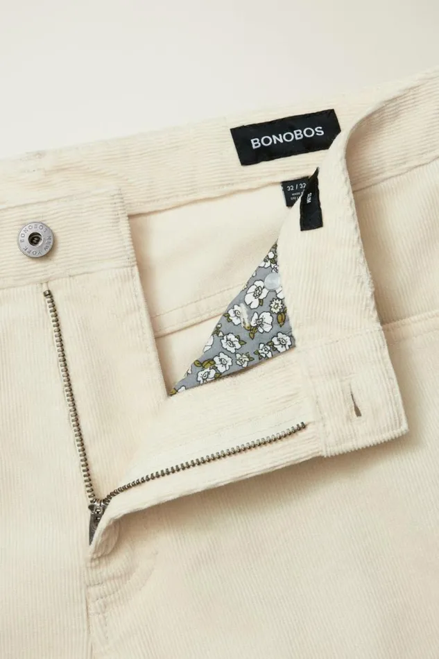 Men Corduroy 5Pocket Pants Arctic Wolf Bonobos 5pochet Pants
