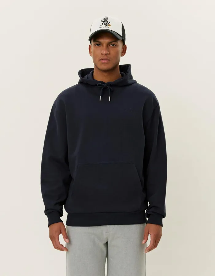 Men Crew Hoodie 8211 Dark Navy Les Deux HoodiesSweatshirts
