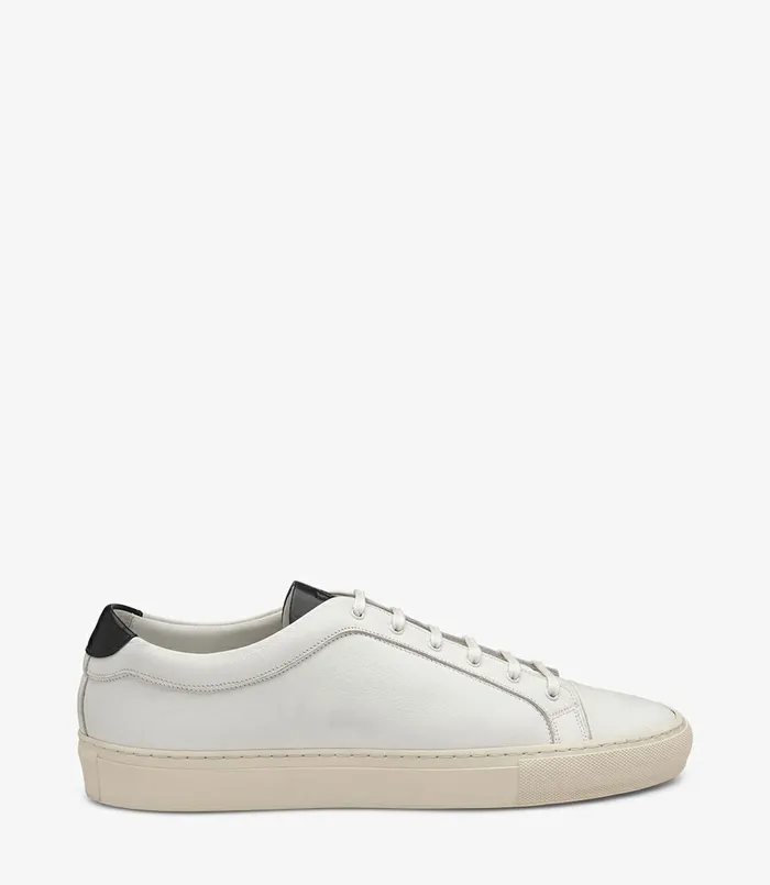 Men Dash White Trainers and Sneakers Loake