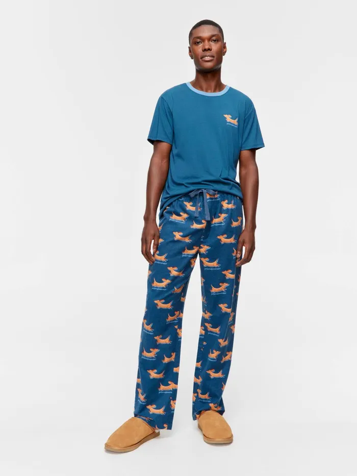 Men Dashing Penny Flannelette Classic Pj Pant Multi Peter Alexander Pants