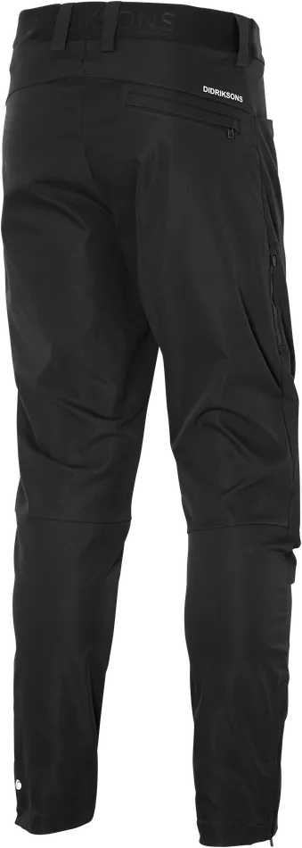 Men Dennis Pants Black Didriksons Walking Trousers