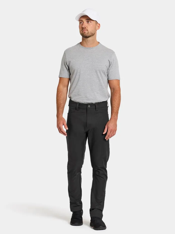 Men Dennis Pants Black Didriksons Walking Trousers