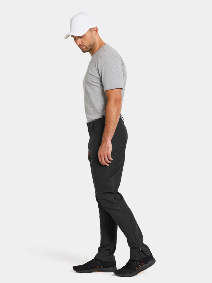 Men Dennis Pants Black Didriksons Walking Trousers