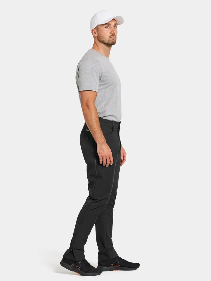 Men Dennis Pants Black Didriksons Walking Trousers