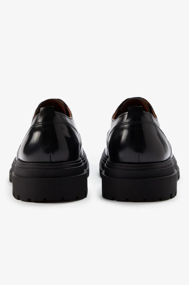 Men Derby Black Fred Perry Shoes