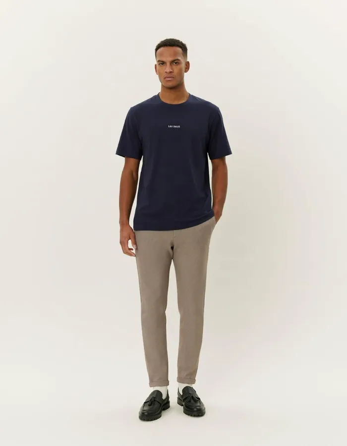 Men Dexter TShirt 8211 Dark Navy Les Deux Tshirts