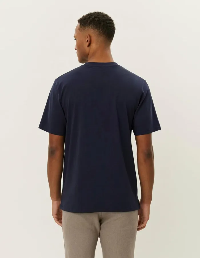 Men Dexter TShirt 8211 Dark Navy Les Deux Tshirts